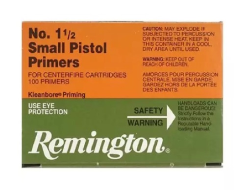 remington small pistol primers 1 1/2