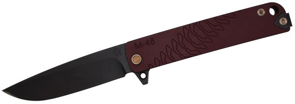 Medford Knife and Tool M-48 Red Folding Knife