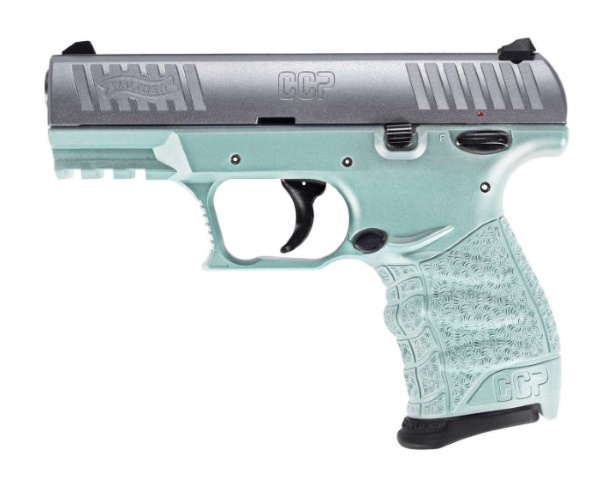 walther ccp m2 angel blue 9mm pistol