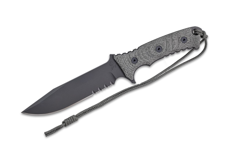 chris reeve pacific serrated fixed blade knife