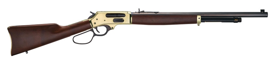 henry lever action brass side gate 45-70 rifle