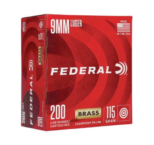 federal champion 9mm 115 gr ammunition