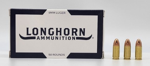 longhorn ammunition 9mm 124gr fmj