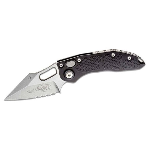 Microtech Stitch Partially Serrated Automatic Knife, 3.75" - 169-11