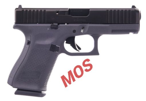 glock 19 gen5 mos gray 9mm pistol