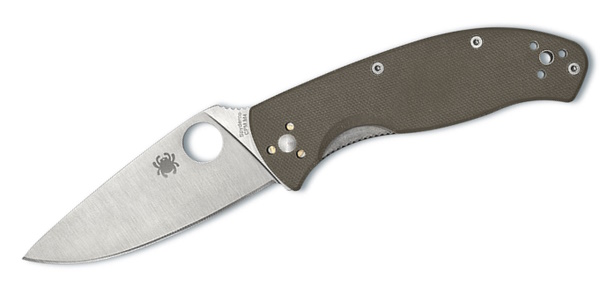 Spyderco Tenacious Brown G-10 Folding Knife