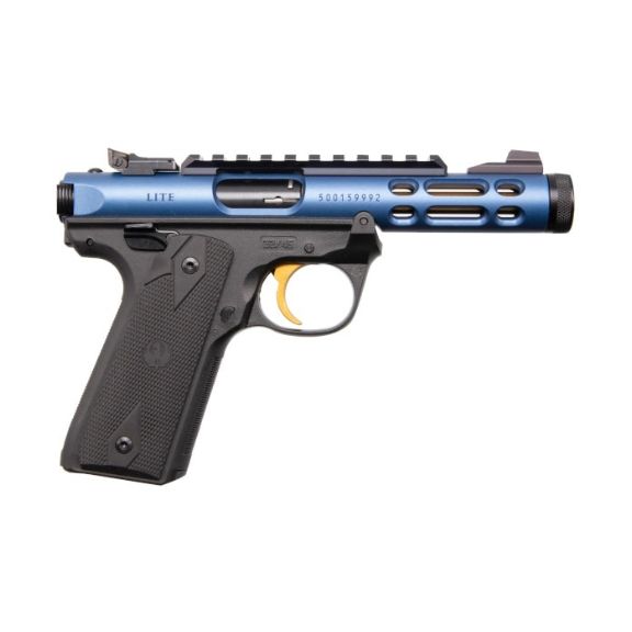 Ruger Mark IV 22/45 Lite Blue 22 LR Pistol, 4.4" - 43932