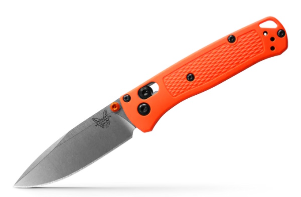 benchmade mini bugout orange knife