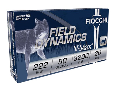 remington field dynamics 222 v-max ammunition