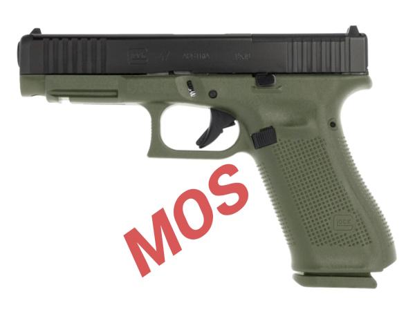 glock 47 mos battlefield green 9mm pistol