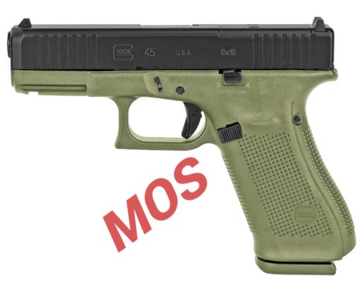glock 45 mos battlefield green 9mm pistol