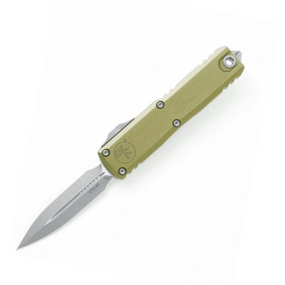 Microtech UTX-85 Gen III Double Edge OD Green Automatic Knife