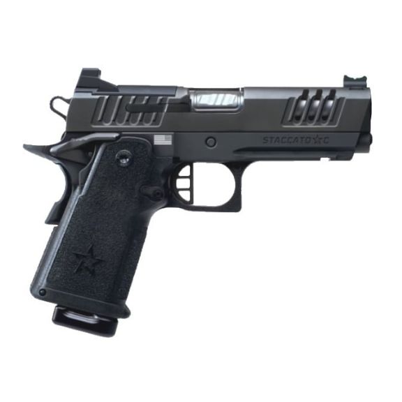 Staccato C Compact Grip Flat Trigger X-Series 9mm Pistol, 4" - 15-1501-000012-01