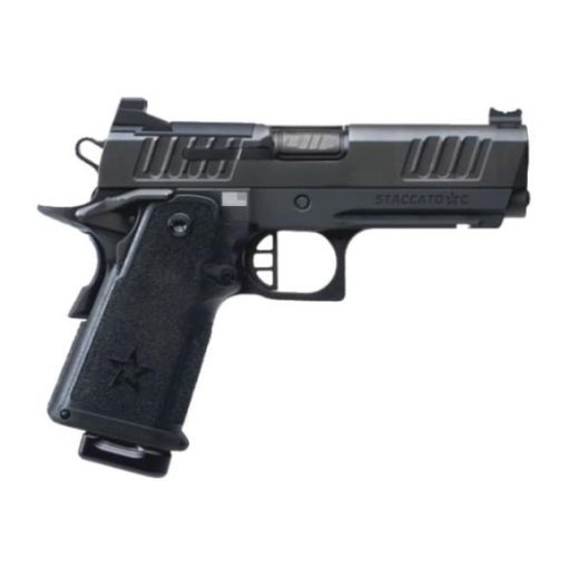Staccato C Compact Grip Flat Trigger DLC Barrel 9mm Pistol, 4" - 15-1501-000112