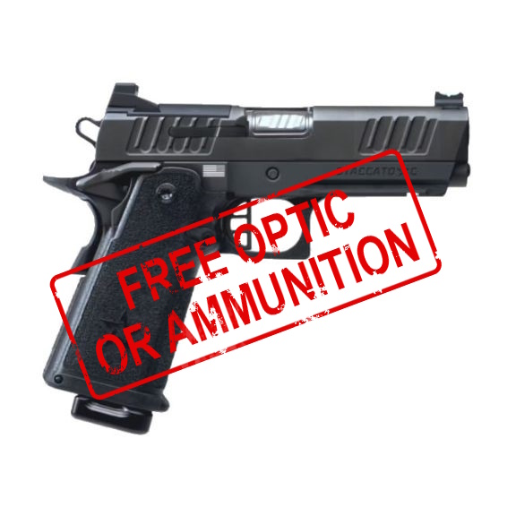 Staccato C Full Size Grip Flat Trigger 9mm Pistol, 4" - 15-1501-000014