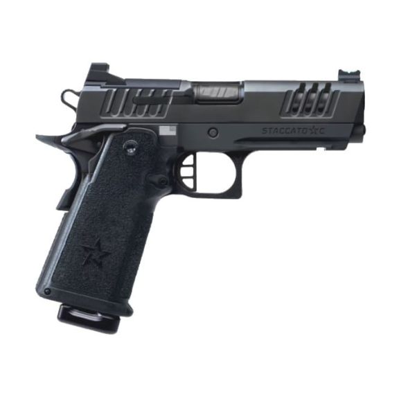 Staccato C Full Size Grip Flat Trigger DLC Barrel X-Series 9mm Pistol, 4" - 15-1501-000114-01