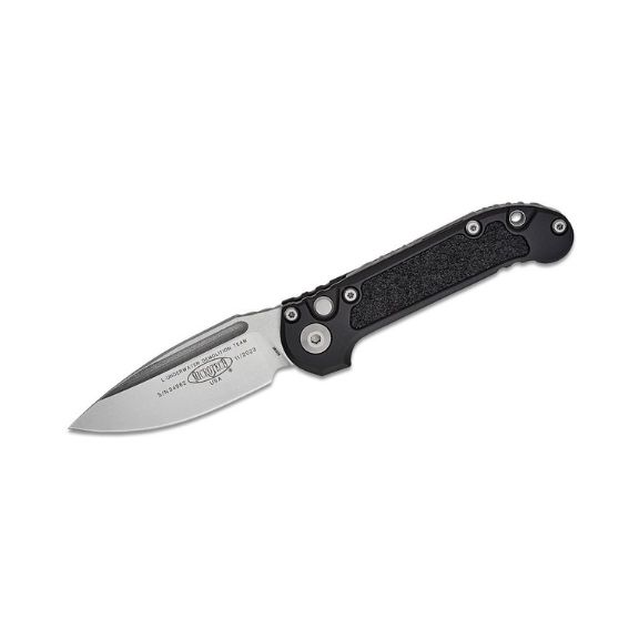 Microtech LUDT Gen III Black Automatic Knife, Apocalyptic Drop Point Blade - 1135-10AP