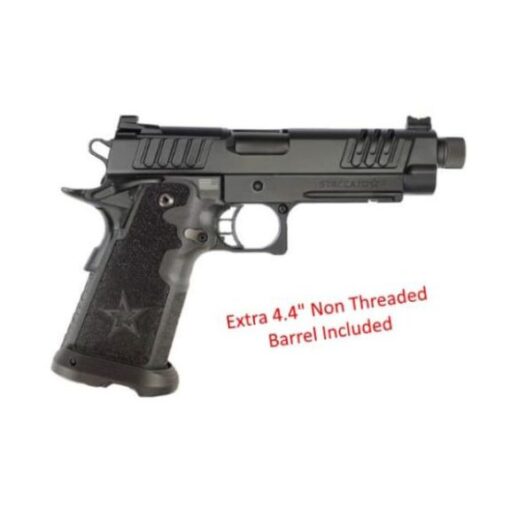 Staccato P Steel Frame DLC Threaded Barrel X-Series 2 Barrel Set 9mm Pistol, 5" - 12-1200-003103-01