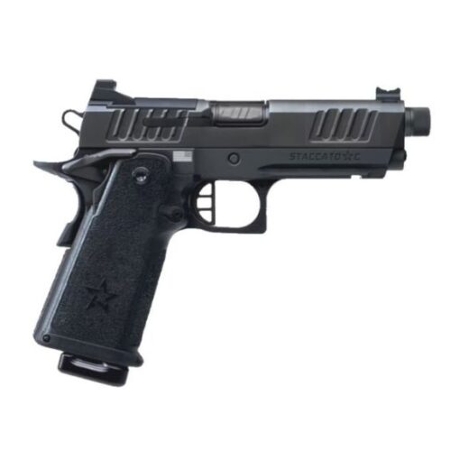 Staccato C Full Size Grip Flat Trigger DLC Threaded Barrel 9mm Pistol, 4" - 15-1501-000304