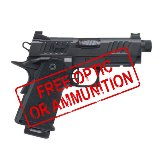 Staccato CS Flat Trigger DLC Threaded Barrel 9mm Pistol, 4.5" - 14-1501-000312