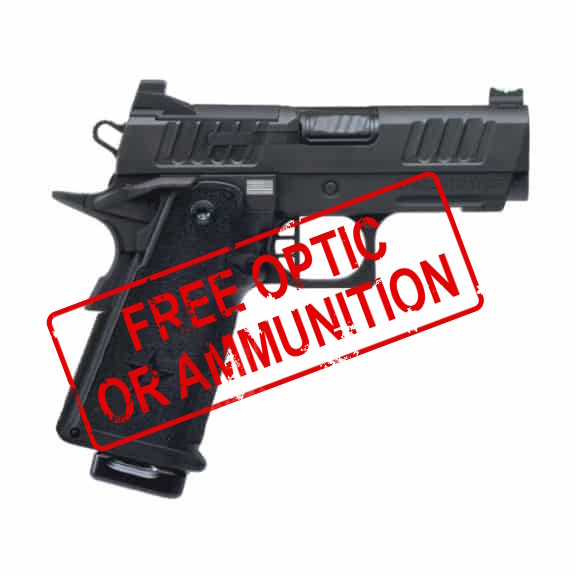 Staccato CS Full Size Grip Flat Trigger DLC Barrel 9mm Pistol, 3.5" - 14-1501-000114