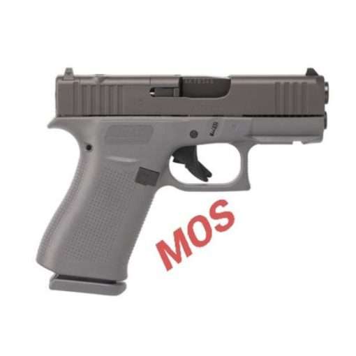 Glock 43X MOS Gray Frame 9mm Pistol, 3.39" - UX4350201FRMOSGF