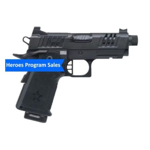 Staccato CS Flat Trigger DLC Threaded Barrel X-Series 9mm Pistol, 4" - 14-1501-000312-01H