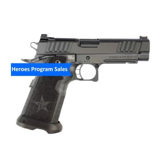 Staccato P Aluminum Frame DLC Barrel 9mm Pistol, 4.4" - 12-1201-000103H