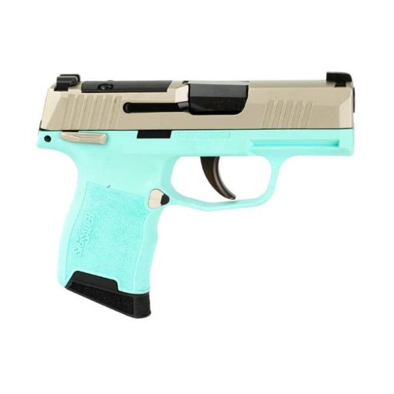 Sig Sauer P365 Robins Egg Blue MS 380acp Micro Pistol, 3.1" - 365-380-REB-MS
