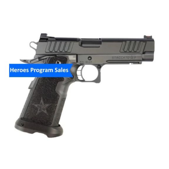 Staccato P Steel Frame DLC Barrel 9mm Pistol, 4.4" - 12-1200-000103H