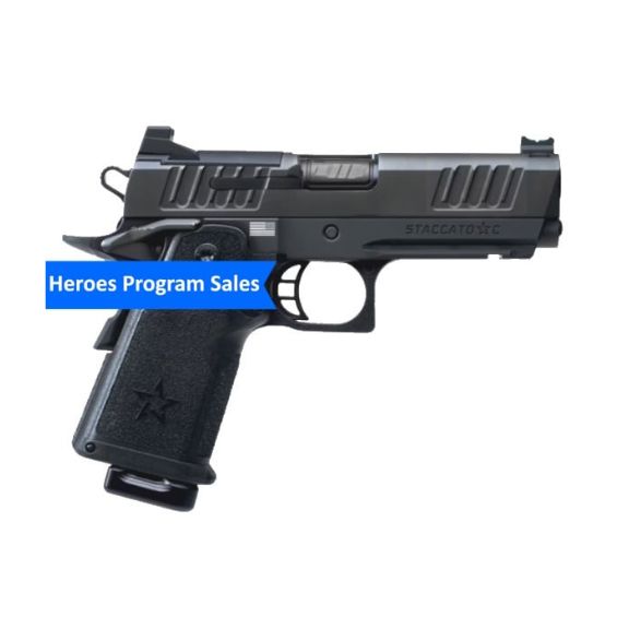 Staccato C Compact Grip DLC Barrel 9mm Pistol, 4" - 15-1501-000102H