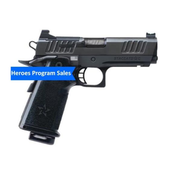 Staccato C Full Size Grip DLC Barrel 9mm Pistol, 4" - 15-1501-000104H