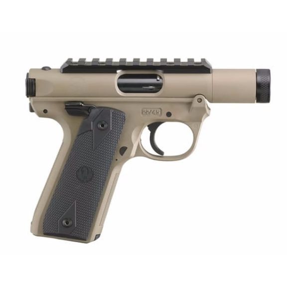 Ruger MK IV 22/45 Tactical SSH FDE 22 LR Pistol, 3" - 40181