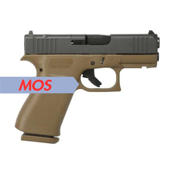 Glock 43X MOS FDE Frame 9mm Pistol, 3.39" - UX4350201FRMOSDE