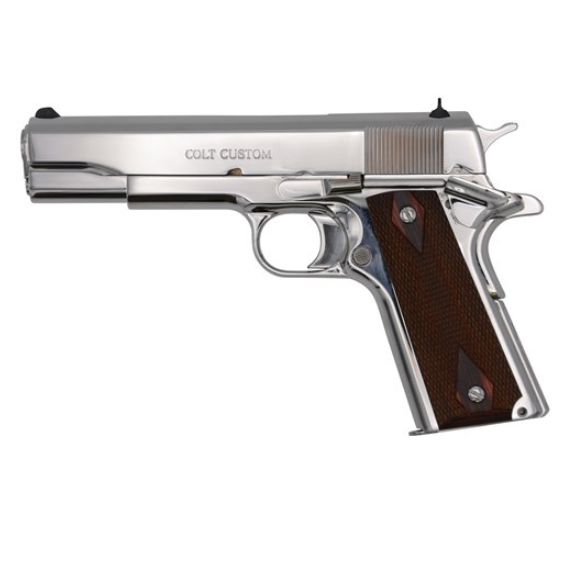 Colt 1911 Government Model Bright Stainless 45acp Pistol - O1070BSTS