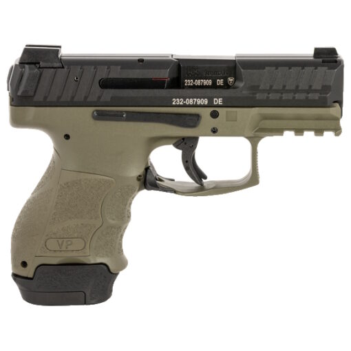 H&K VP9SK Green Night Sights 9mm Pistol, 3.4" - 81000815