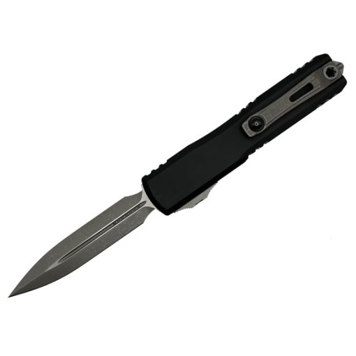 Microtech Ultratech ZBP Black Double Edge Automatic Knife, 3.55" - 1122-10AP