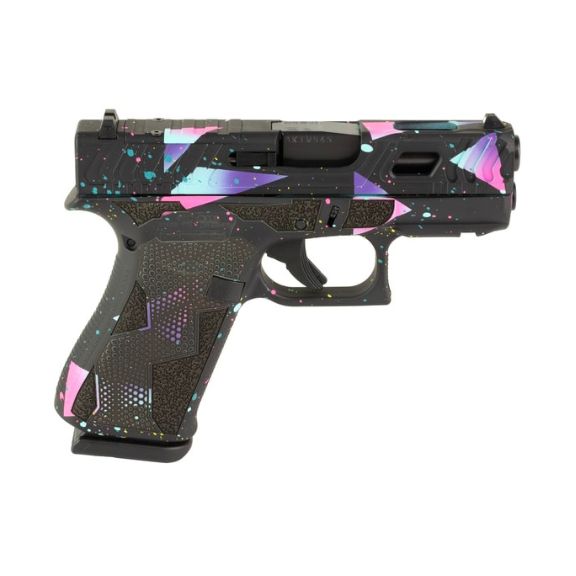 Glock 43X 80's Night 9mm Pistol, 3.39" - GLUX4350204FRN80NITSCT