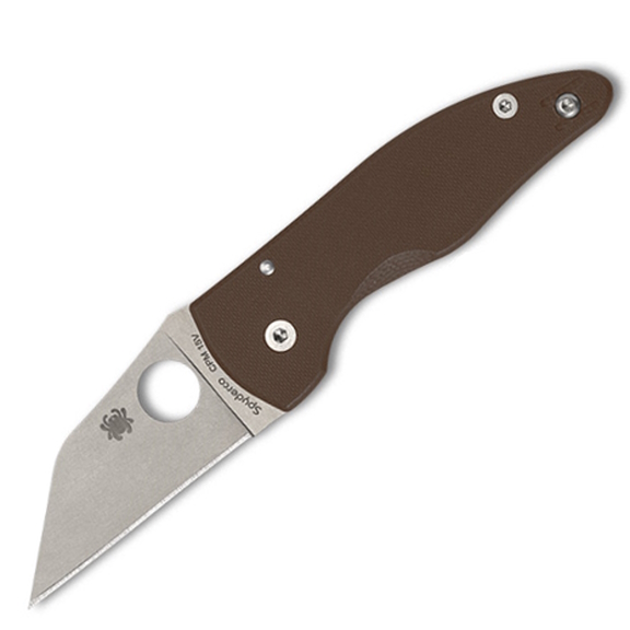Spyderco MicroJimbo Brown G-10 Folding Knife