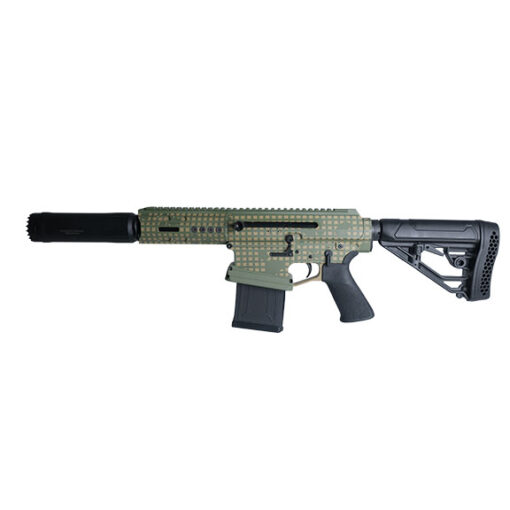 Genesis Arms Gen-12 SBM5 Dual Charge Desert Night 12 Ga SBS w/ Huxwrx Suppressor
