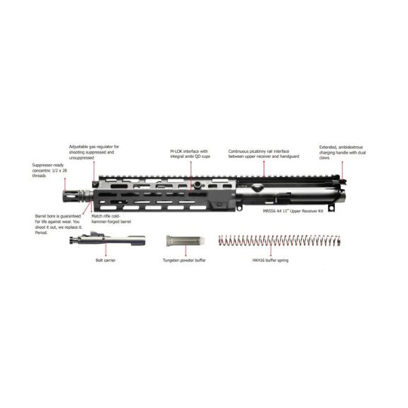 H&K MR556 A4 5.56mm Upper Receiver Kit, 11" - 81000385