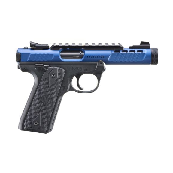 Ruger Mark IV 22/45 Lite Blue 22 LR Pistol - 4.4" - 43961