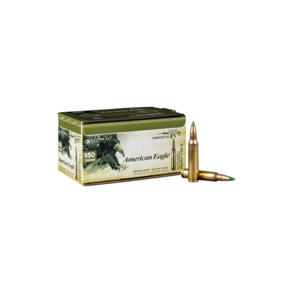 Federal MSR 5.56mm 62gr FMJ Ammunition - 150 Rd/ Box - XM855150BK