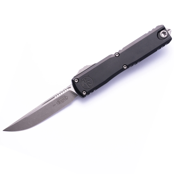Microtech Ultratech ZBP Black Drop Point Automatic Knife