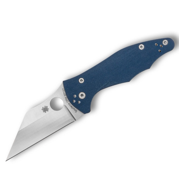 Spyderco Yojimbo 2 Cobalt Blue G10 Folding Knife Open