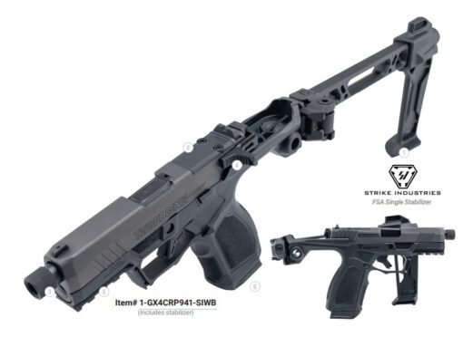 Taurus GX4 Carry Strike 9mm Pistol, 3.7" - 1-GX4CRP941-SIWB
