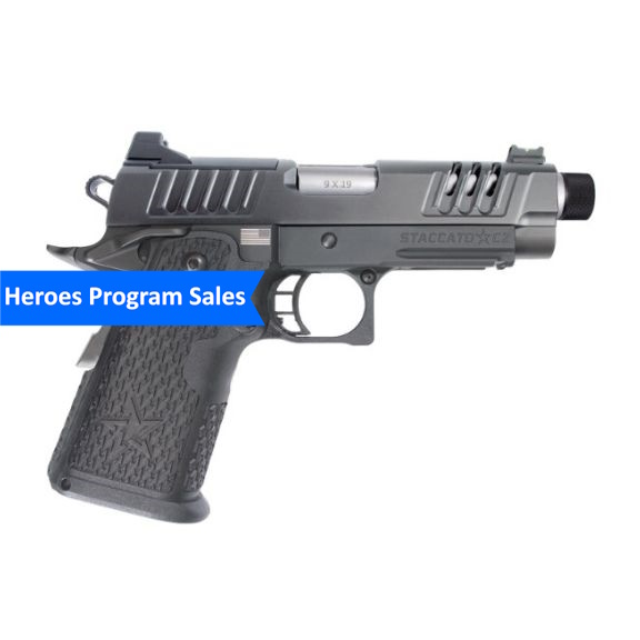 Staccato C2 Threaded Barrel X-Series 9mm Pistol, 4.5" - 10-1101-000202-01