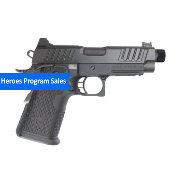 Staccato C2 DLC Threaded Barrel 9mm Pistol, 4.5" -10-1101-000302
