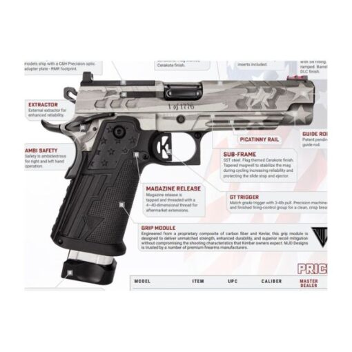 Kimber 2K11 Independence OR 45acp Pistol, 5" - 3500068