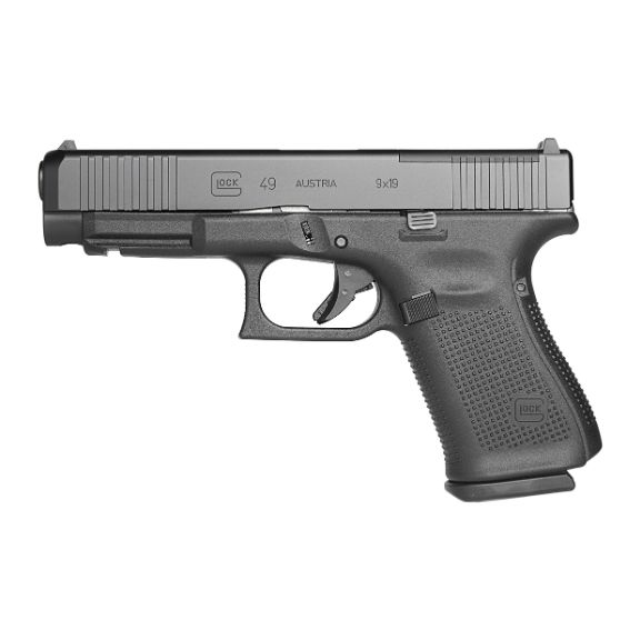 Glock 49 MOS ACRO Cut 9mm Pistol, 4.49" - PA495S203MOS7